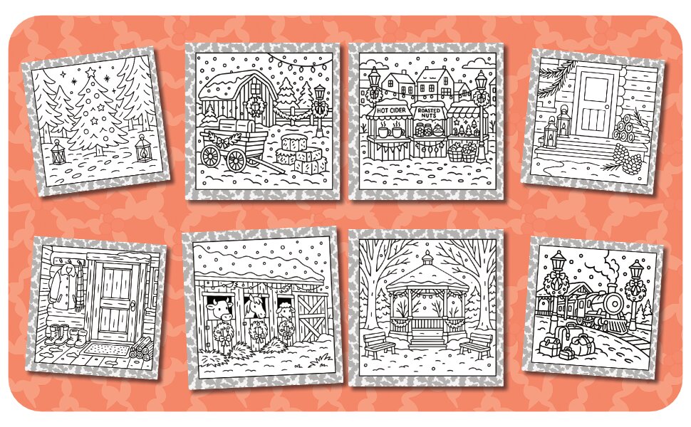 Free Christmas Cheer coloring page — sample 2
