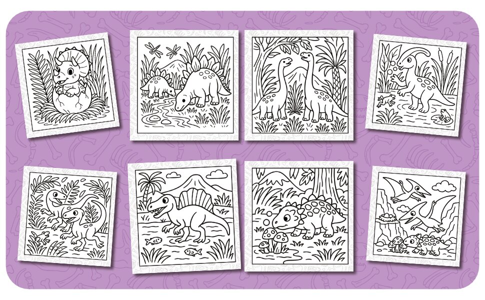 Free Dinosaur Discovery coloring page — sample 2
