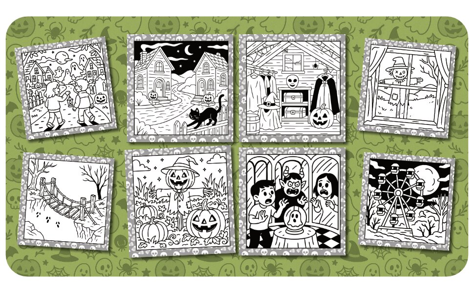 Free Halloween Haunts coloring page — sample 2