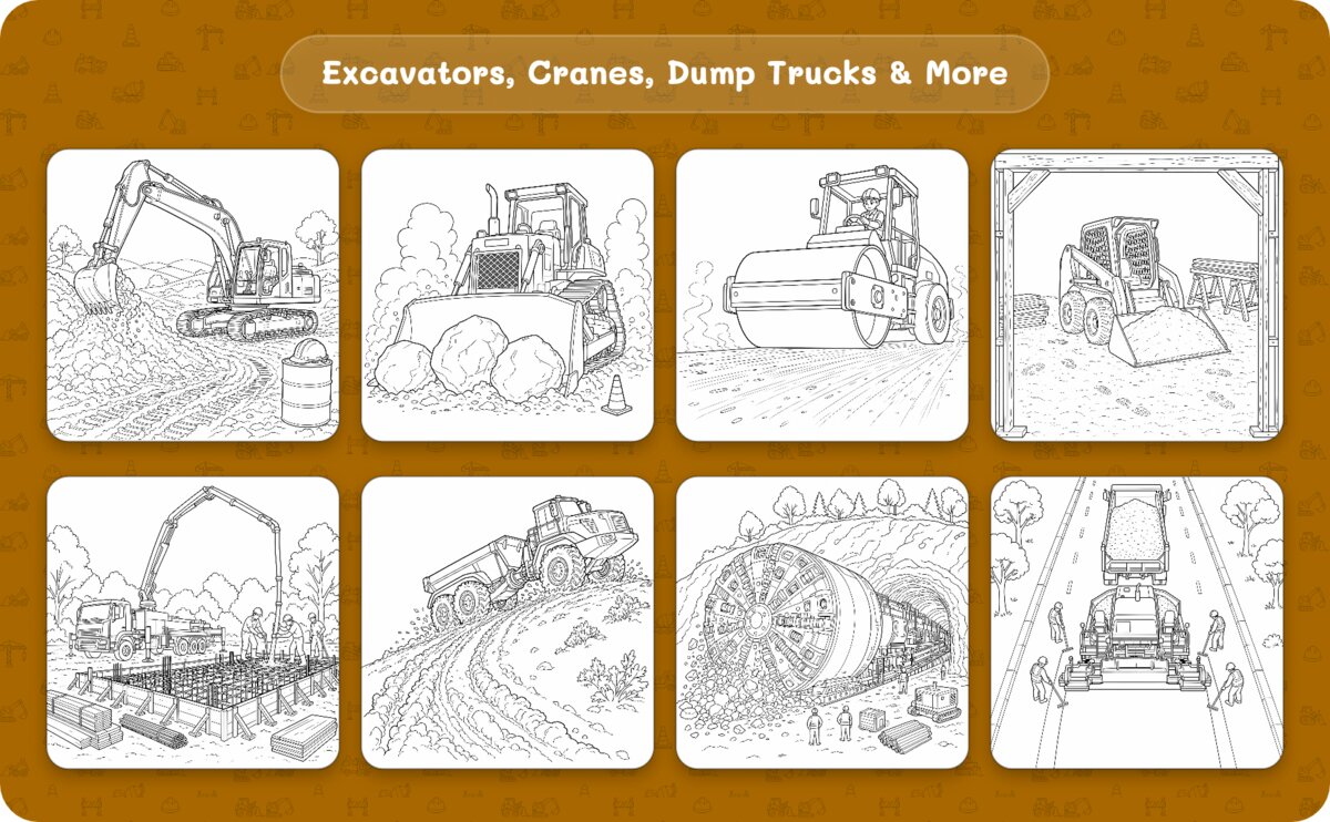 Free Steel and Big Wheels coloring page — sample 2
