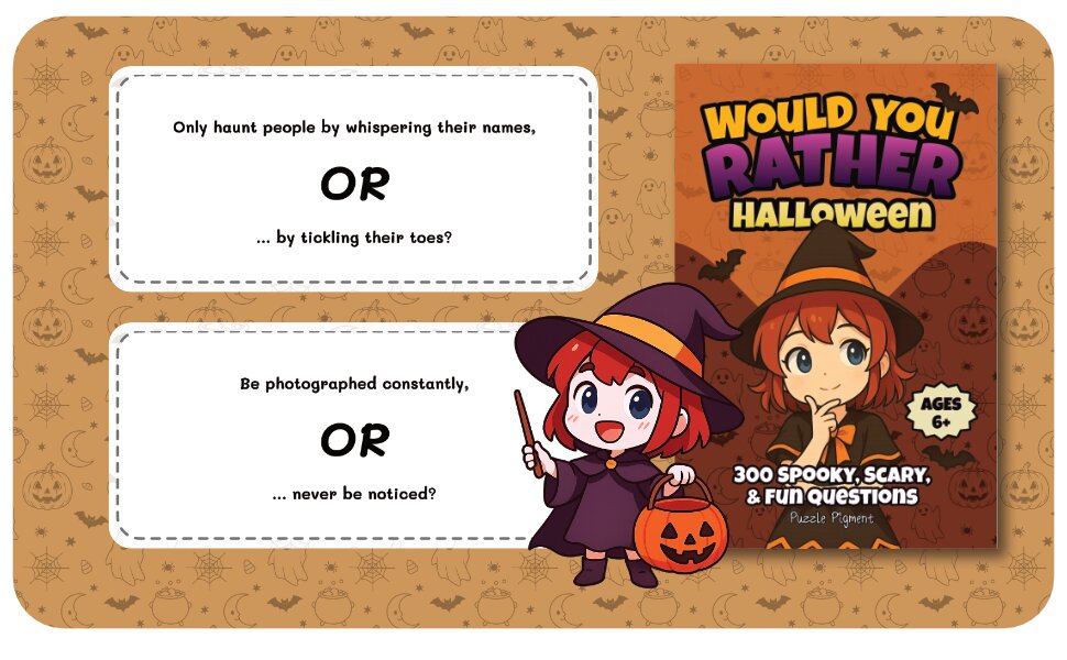 Free Would You Rather Halloween coloring page — sample 1
