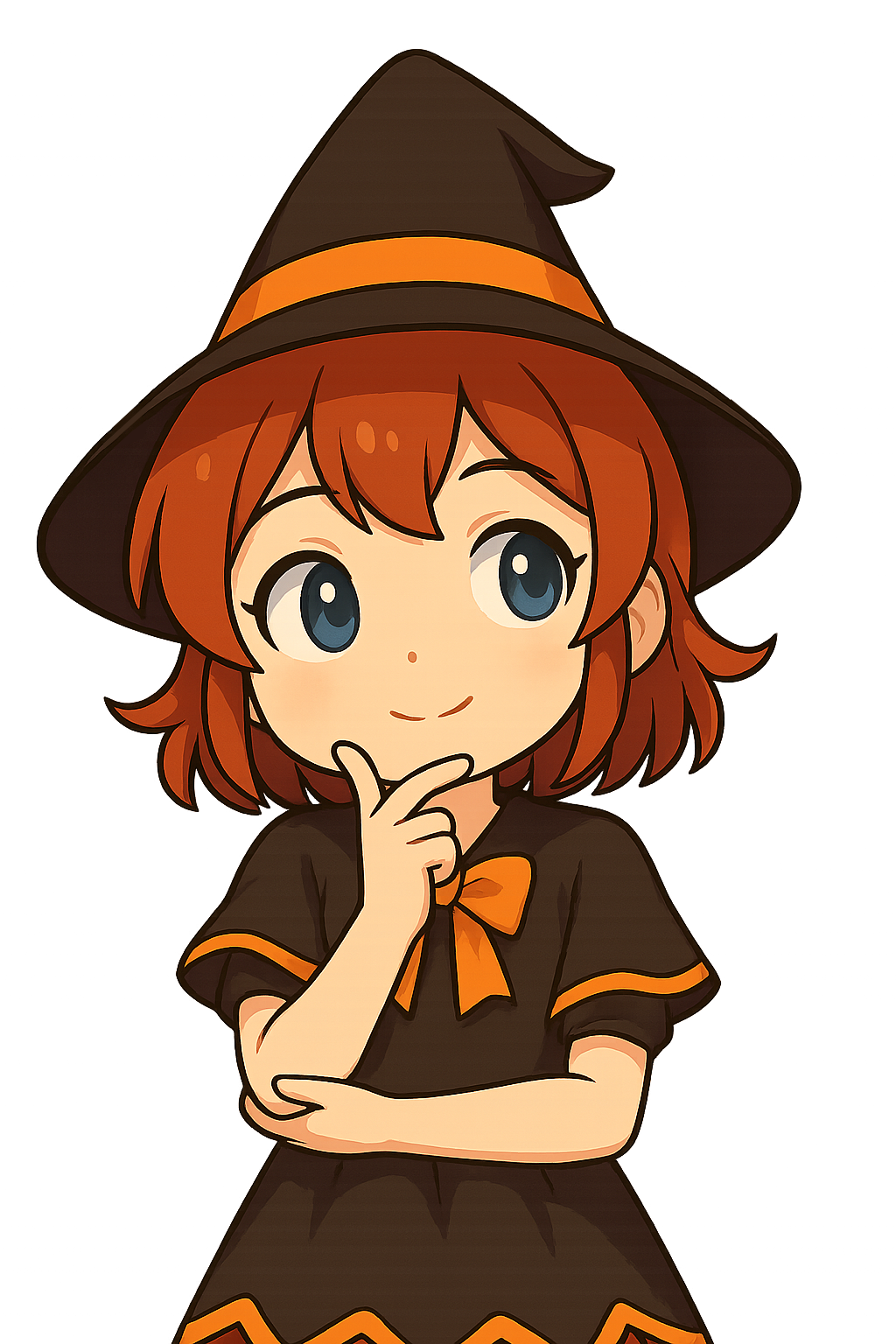 Emma in her Halloween witch costume